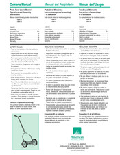 American Lawn Mower Co. 1304-14 Instructions D'assemblage Et D'utilisation