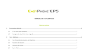 Easypix EASYPHONE EP5 Manuel De L'utilisateur