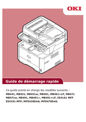 Oki MB441 Guide De Démarrage Rapide