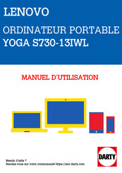 Lenovo Yoga S730-13IWL Guide De L'utilisateur