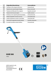 Güde GUB 500 Traduction Du Mode D'emploi D'origine