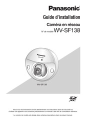Panasonic WV-SF138 Guide D'installation