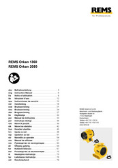 REMS Orkan 2050 Notice D'utilisation