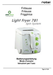 Rotel Light Fryer 781 Mode D'emploi
