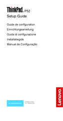 Lenovo ThinkPad P52 Guide De Configuration