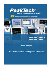 Peaktech 6225 A Mode D'emploi