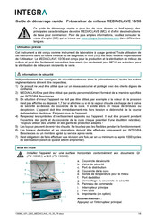 Integra MEDIACLAVE 30 Guide De Démarrage Rapide
