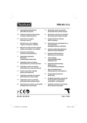 Toolson PRO-AS 12 Li Instructions D'origine