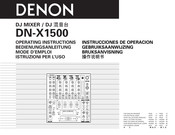 Denon DN-X1500 Mode D'emploi