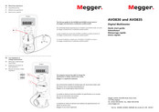 Megger AVO 830 Démarrage Rapide