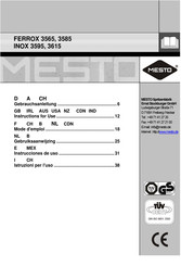 Mesto FERROX 3565 Mode D'emploi