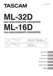 Tascam ML-16D Mode D'emploi