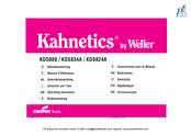 Weller Kahnetics KDS808 Manuel D'utilisation