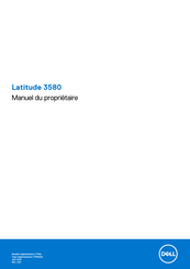 Dell Latitude 3580 Manuel Du Propriétaire