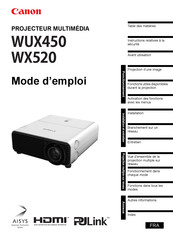 Canon WUX450 Mode D'emploi