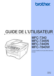 Brother MFC-7340 Guide De L'utilisateur