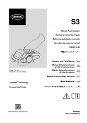 Tennant 1069645 Manuel De Fonctionnement Et Liste Des Pièces