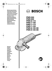Bosch PWS 6-115 Instructions D'emploi