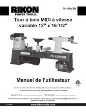 Rikon Power Tools 70-150VSR Manuel De L'utilisateur