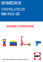 HoMedics PAC-25-EU2 Manuel D'utilisation