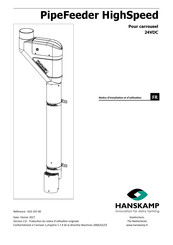 Hanskamp PipeFeeder HighSpeed Notice D'installation Et D'utilisation