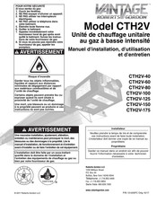 Roberts-Gordon Vantage CTH2V-150 Manuel D'installation, D'utilisation Et D'entretien