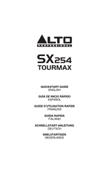 Alto Professional SX254 TOURMAX Guide D'utilisation Rapide