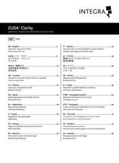 Integra CUSA Clarity C7550 Mode D'emploi