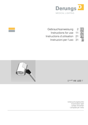 Derungs Dmed HX LED 7 Instructions D'utilisation