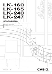 Casio LK160 Mode D'emploi