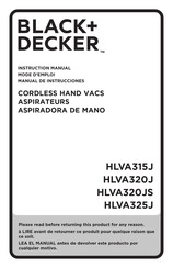 Black & Decker HLVA320JS Mode D'emploi
