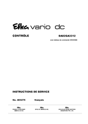 Efka Vario DC DA82GA3312 Instructions De Service