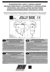 RIB JOLLY SIDE Instructions Pour L'utilisation Et L'installation