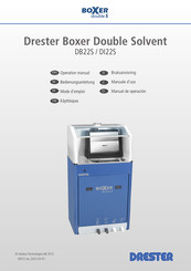 DRESTER Boxer double S DB22S Mode D'emploi