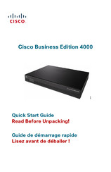 Cisco BE4000 Guide De Démarrage Rapide