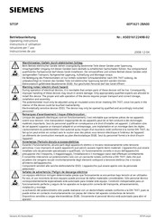 Siemens SITOP 6EP1621-2BA00 Instructions D'utilisation