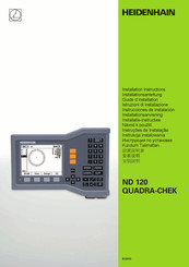 HEIDENHAIN ND 120 QUADRA-CHEK Guide D'installation