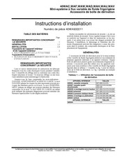 Carrier 40WAC Instructions D'installation