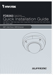 Vivotek FD8363 Guide D'installation Rapide