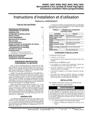 Carrier 40WAC Instructions D'installation Et D'utilisation