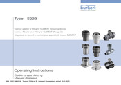 Burkert S022 Manuel Utilisateur