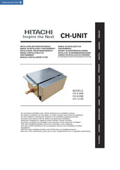 Hitachi CH-UNIT Série Manuel D'installation Et De Fonctionnement