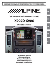 Alpine X902D-S906 Manuel D'installation