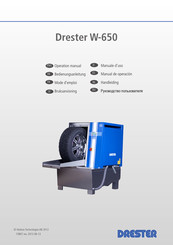 DRESTER W-650 Mode D'emploi