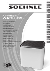 Soehnle AIRFRESH WASH 500 Mode D'emploi