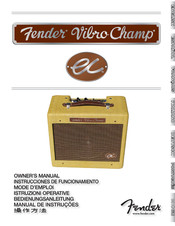 Fender EC Vibro Champ Mode D'emploi