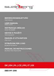 Steinberg Systems SBS-PF-200 Manuel D'utilisation