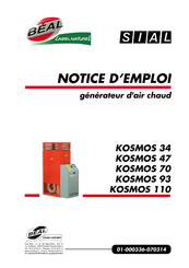 SIAL KOSMOS 70 Notice D'emploi