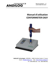 ANDILOG CENTORMETER EASY Manuel D'utilisation