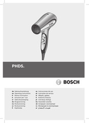 Bosch PHD5560 Notice D'utilisation